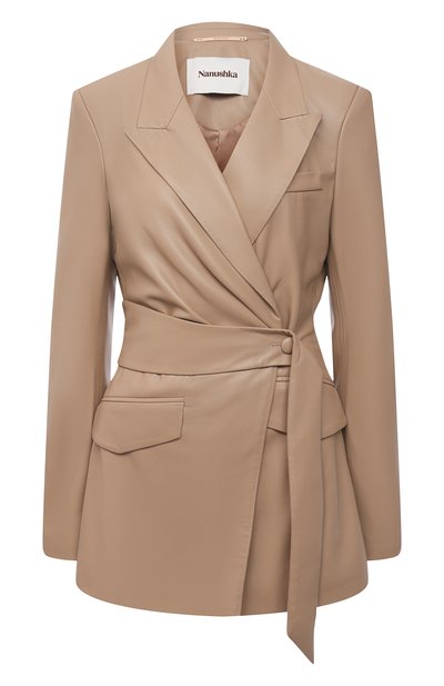 Жакет из экокожи NANUSHKA, арт. BEA_SANDST0NE_VEGAN LEATHER, фото 1
