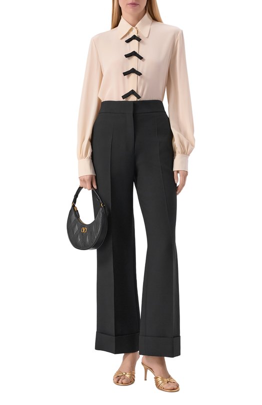 Шелковая блузка Valentino 8B3AB860/21B Кремовый  8B3AB860/21B Фото 2