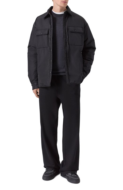 Кожаные кеды Osborn Hide and Jack N0SBLMBLKBLK-MTB Чёрный  N0SBLMBLKBLK-MTB Фото 2