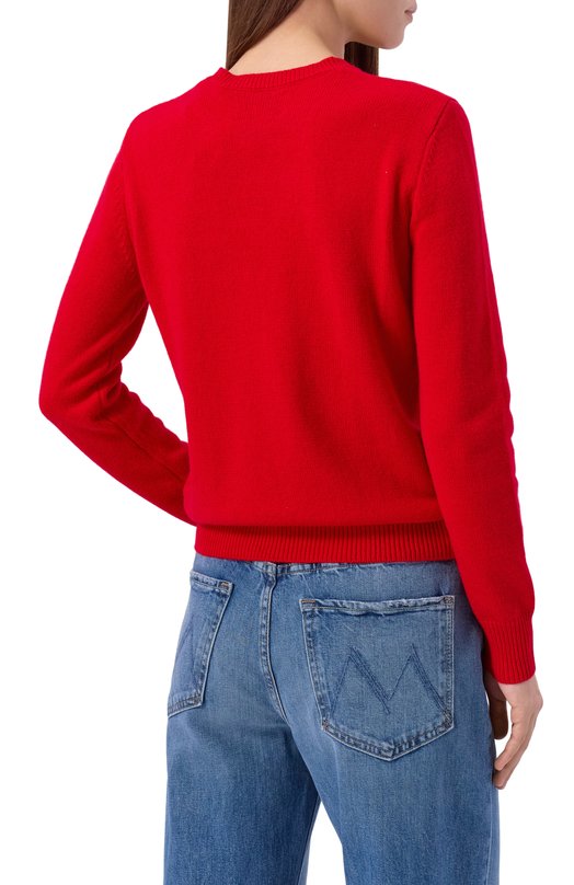 Пуловер из шерсти и вискозы MC2 Saint Barth QUE0010-02260I/NEW QUEEN Красный  QUE0010-02260I/NEW QUEEN Фото 4