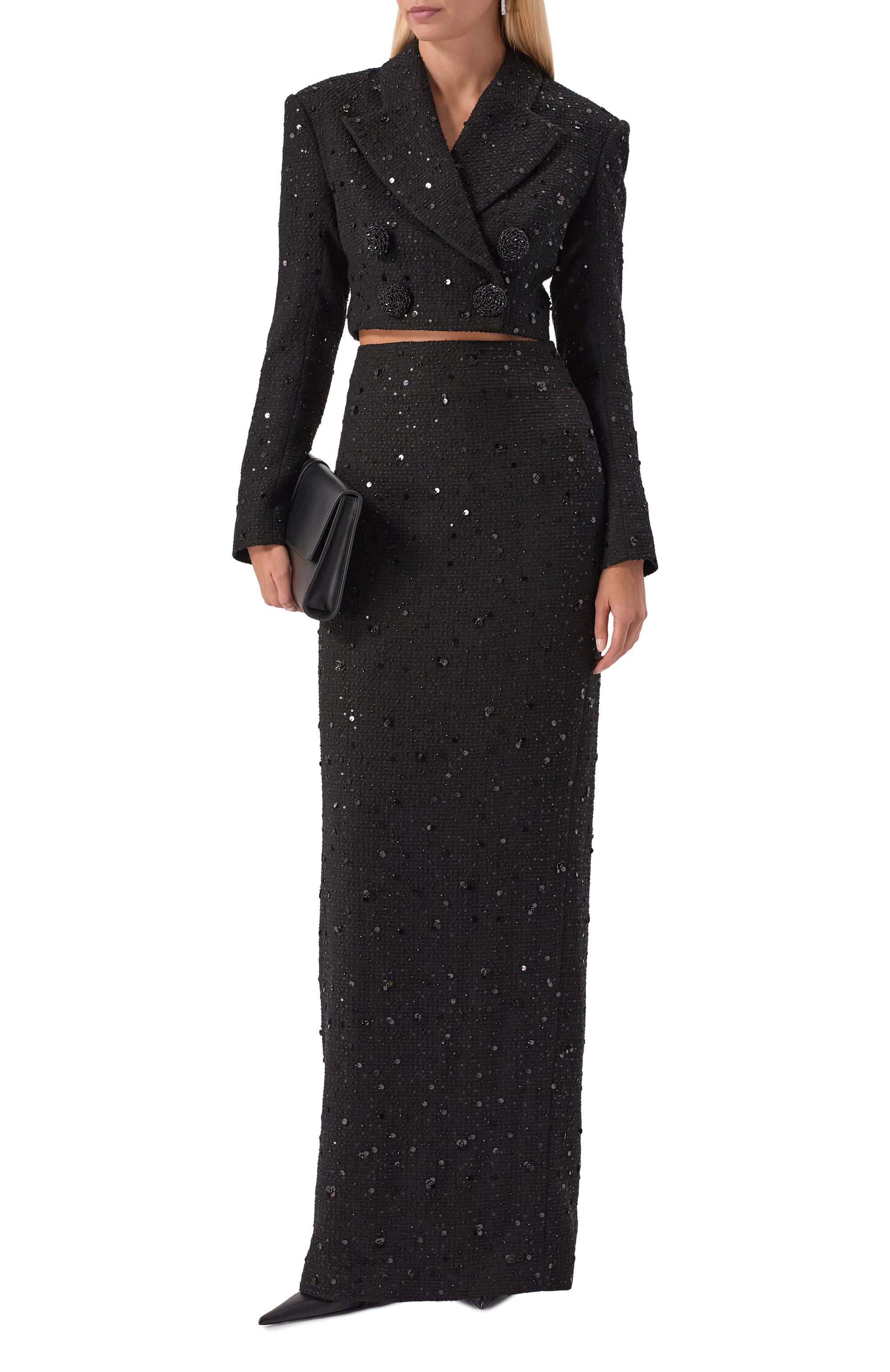 Твидовый костюм с отделкой пайетками KAMILLA PURSHIE, арт. KP 2025/37, фото 1