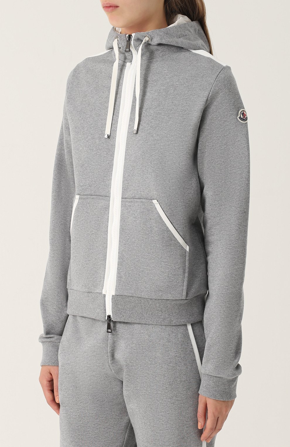 Хлопковый кардиган на молнии с капюшоном MONCLER, арт. C2-093-84989-00-8098W, фото 3