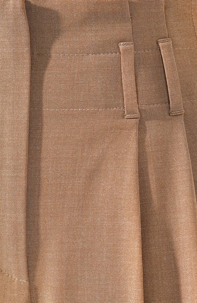 Шерстяные брюки BRUNELLO CUCINELLI бежевого цвета по цене 136000 руб., арт. MH120P7145, фото 5 Шерстяные брюки BRUNELLO CUCINELLI, арт. MH120P7145, фото 5