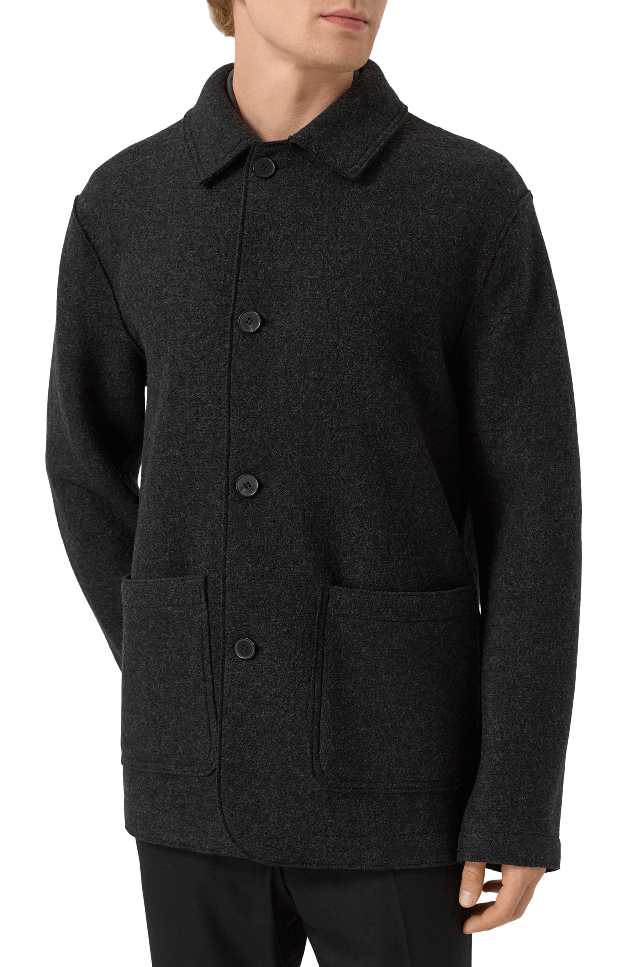 Шерстяная куртка-р�убашка HARRIS WHARF LONDON, арт. CH9432MLC, фото 3