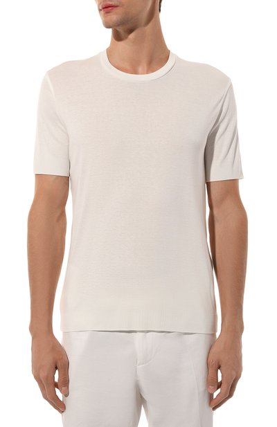 Джемпер из лиоцелла и хлопка TOM FORD белого цвета по цене 38300 руб., арт. JMT001/JCS003, фото 3 Джемпер из лиоцелла и хлопка TOM FORD, арт. JMT001/JCS003, фото 3