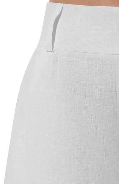 Льняные шорты FLASHIN белого цвета по цене 17500 руб., арт. FC25SL, фото 5 Льняные шорты FLASHIN, арт. FC25SL, фото 5