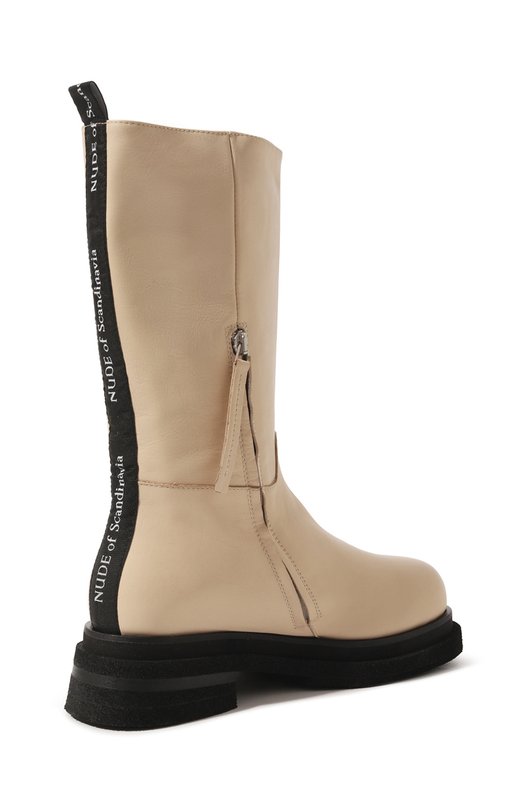Кожаные полусапоги Nude of Scandinavia Кремовый, фото 5