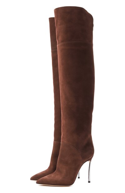 Женские замшевые ботфорты blade 100 CASADEI, арт. 1T076A100MC1832