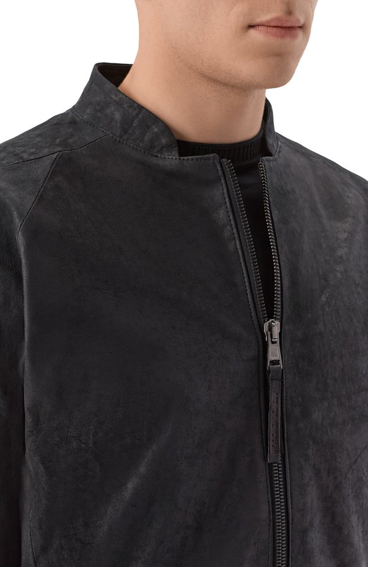 Кожаный бомбер Never Enough 2B5M145-148/MJL065 Чёрный  2B5M145-148/MJL065 Фото 5