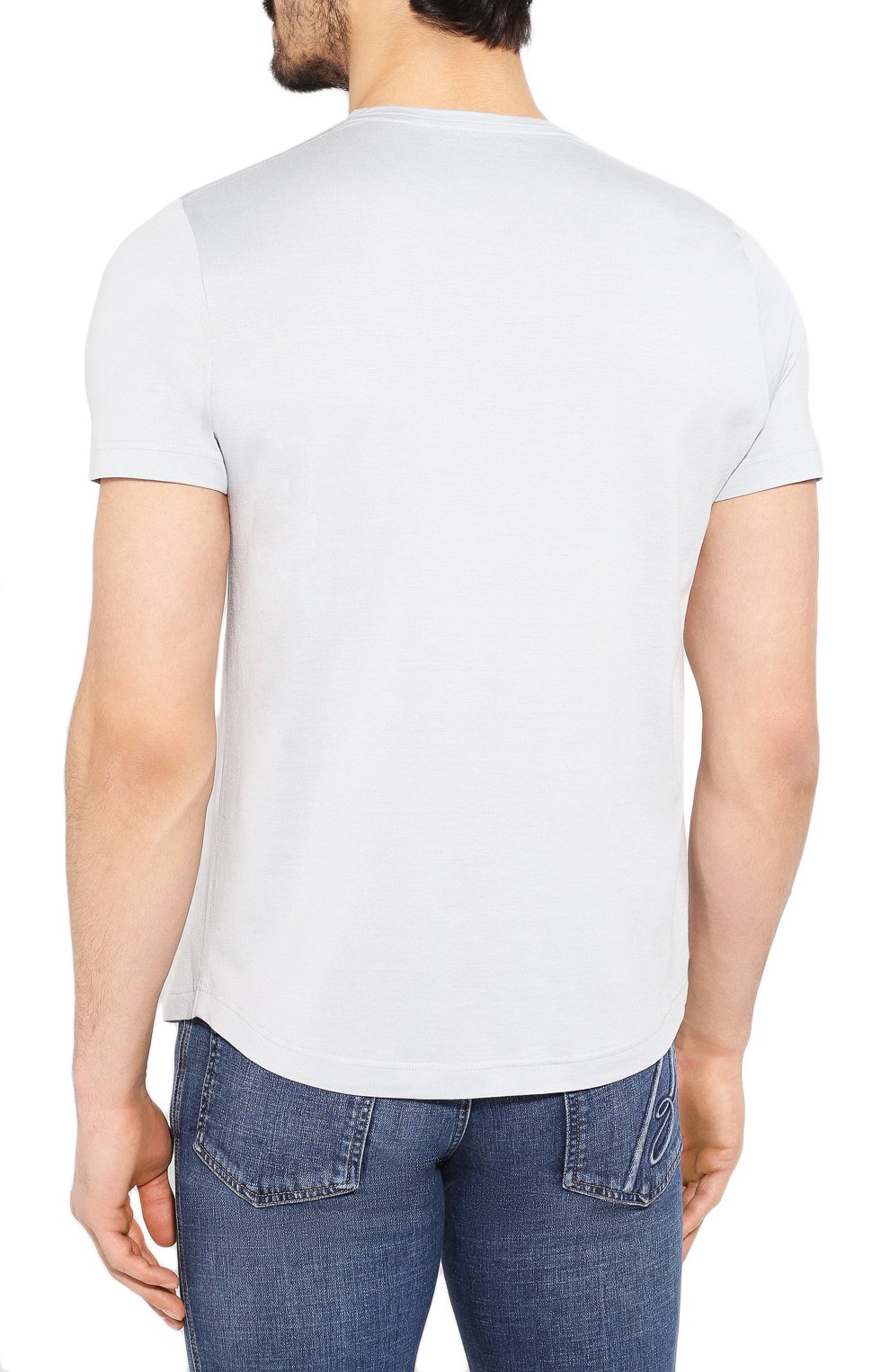 Футболка из шелка и хлопка LORO PIANA, арт. FAF6128, фото 4