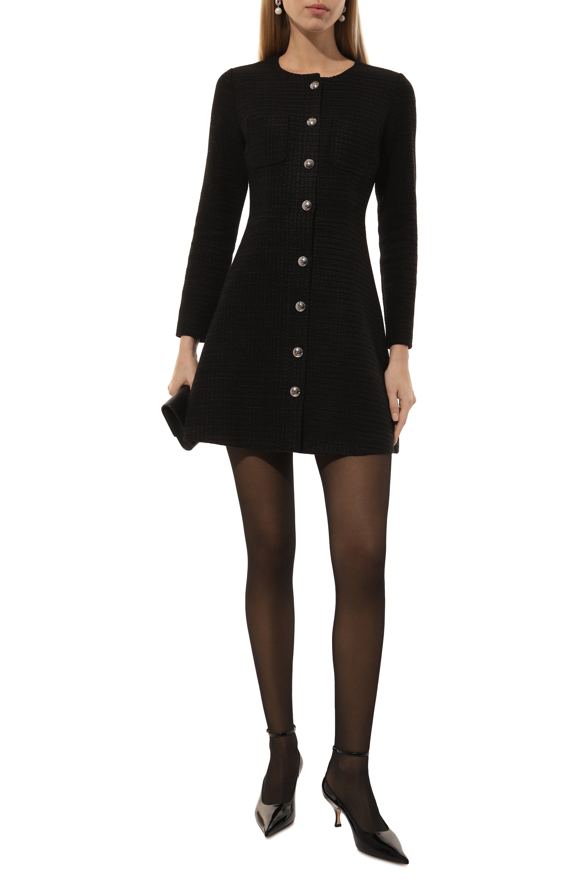 Хлопковое платье HUGO черного цвета по цене 44800 руб., арт. 50530474, фото 2 Хлопковое платье HUGO, арт. 50530474, фото 2