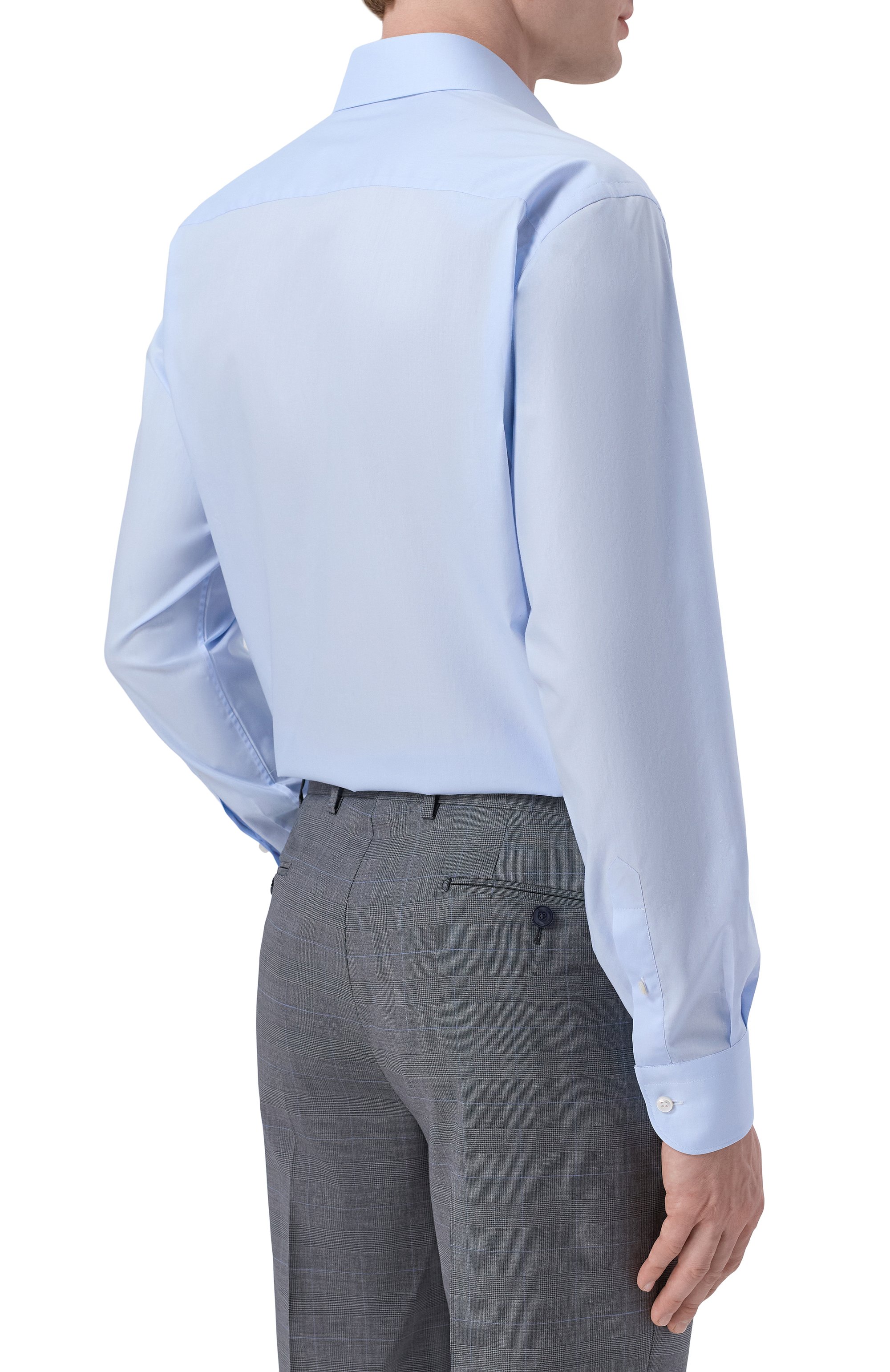 Хлопковая сорочка BRIONI светло-голубого цвета по цене 79950 руб., арт. RCB40M/0A04Q, фото 4 Хлопковая сорочка BRIONI, арт. RCB40M/0A04Q, фото 4