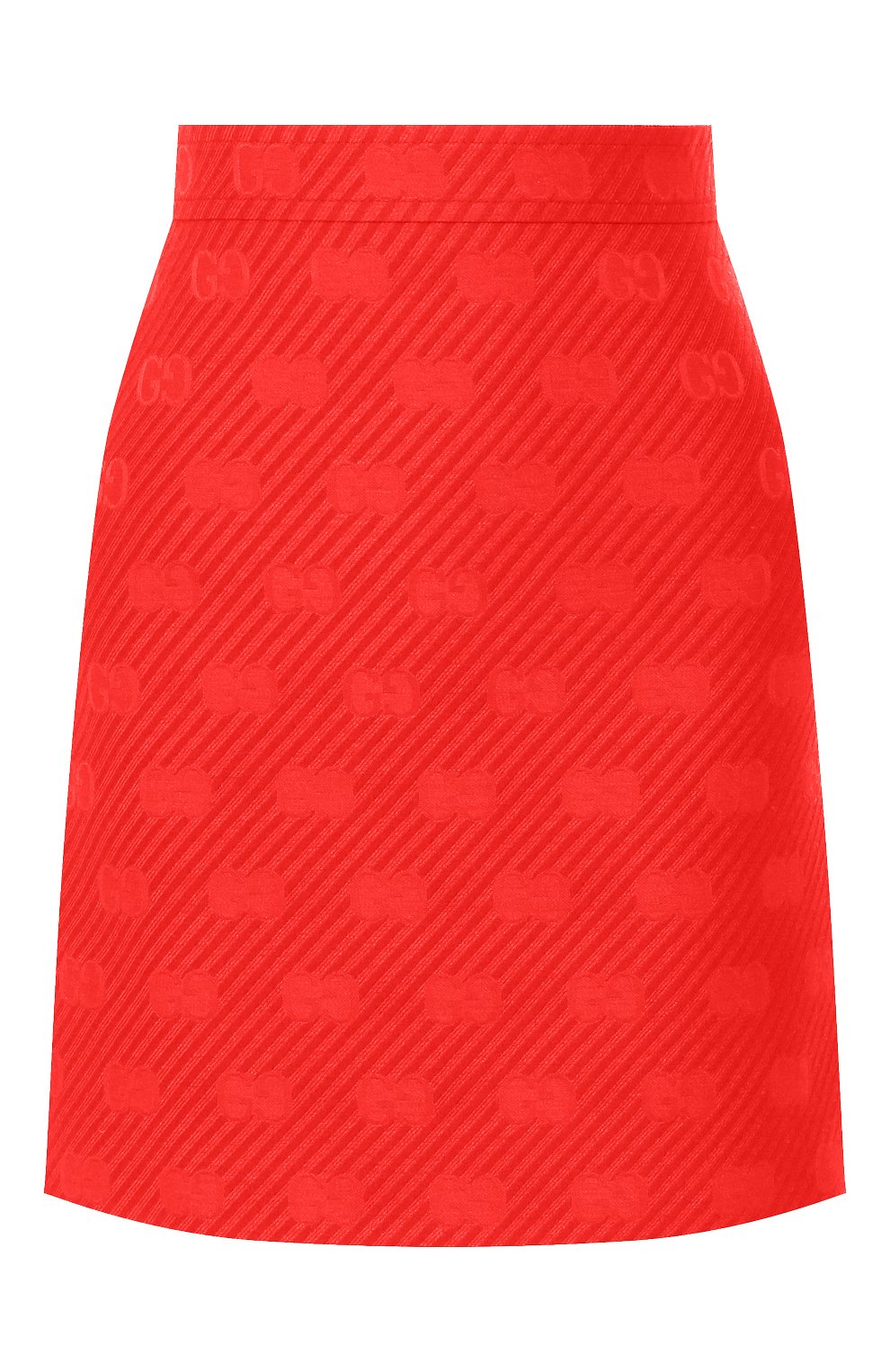 Юбка из смеси шерсти и шелка GUCCI красного цвета по цене 66000 руб., арт. 609775/ZADC7, фото 1 Юбка из смеси шерсти и шелка GUCCI, арт. 609775/ZADC7, фото 1
