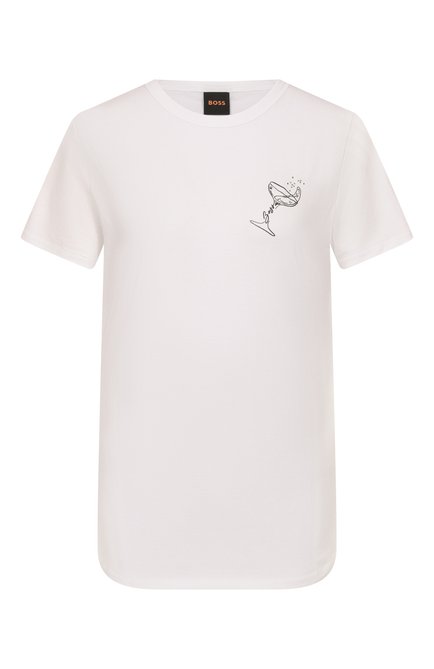 Женская хлопковая футболка BOSS ORANGE, арт. 50549192