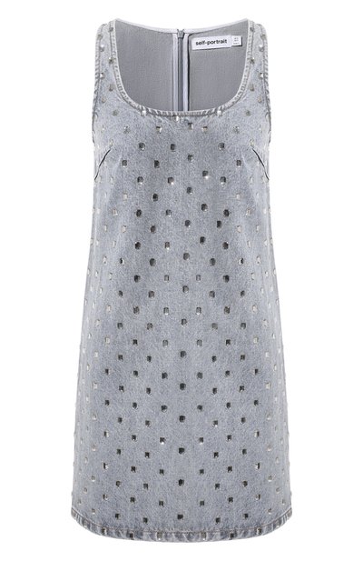 Женское джинсовое платье SELF-PORTRAIT, арт. PF24-842S-BL