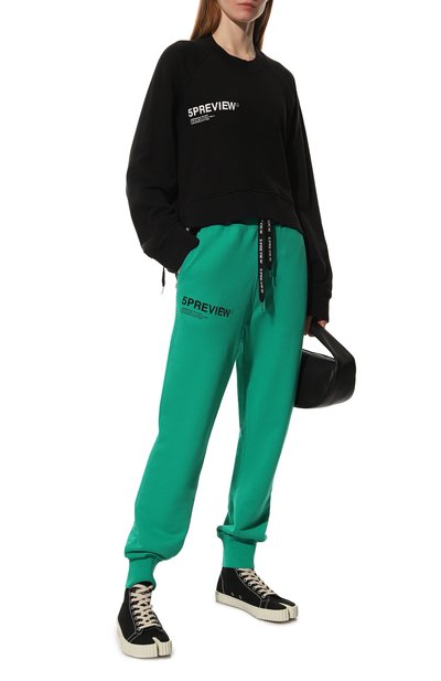 Хлопковый свитшот 5PREVIEW черного цвета по цене 18350 руб., арт. 5PWAW22044A., фото 2 Хлопковый свитшот 5PREVIEW, арт. 5PWAW22044A., фото 2