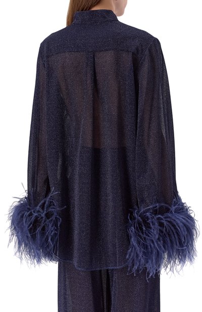 Блузка с отделкой перьями OSEREE, арт. LSF213, фото 4