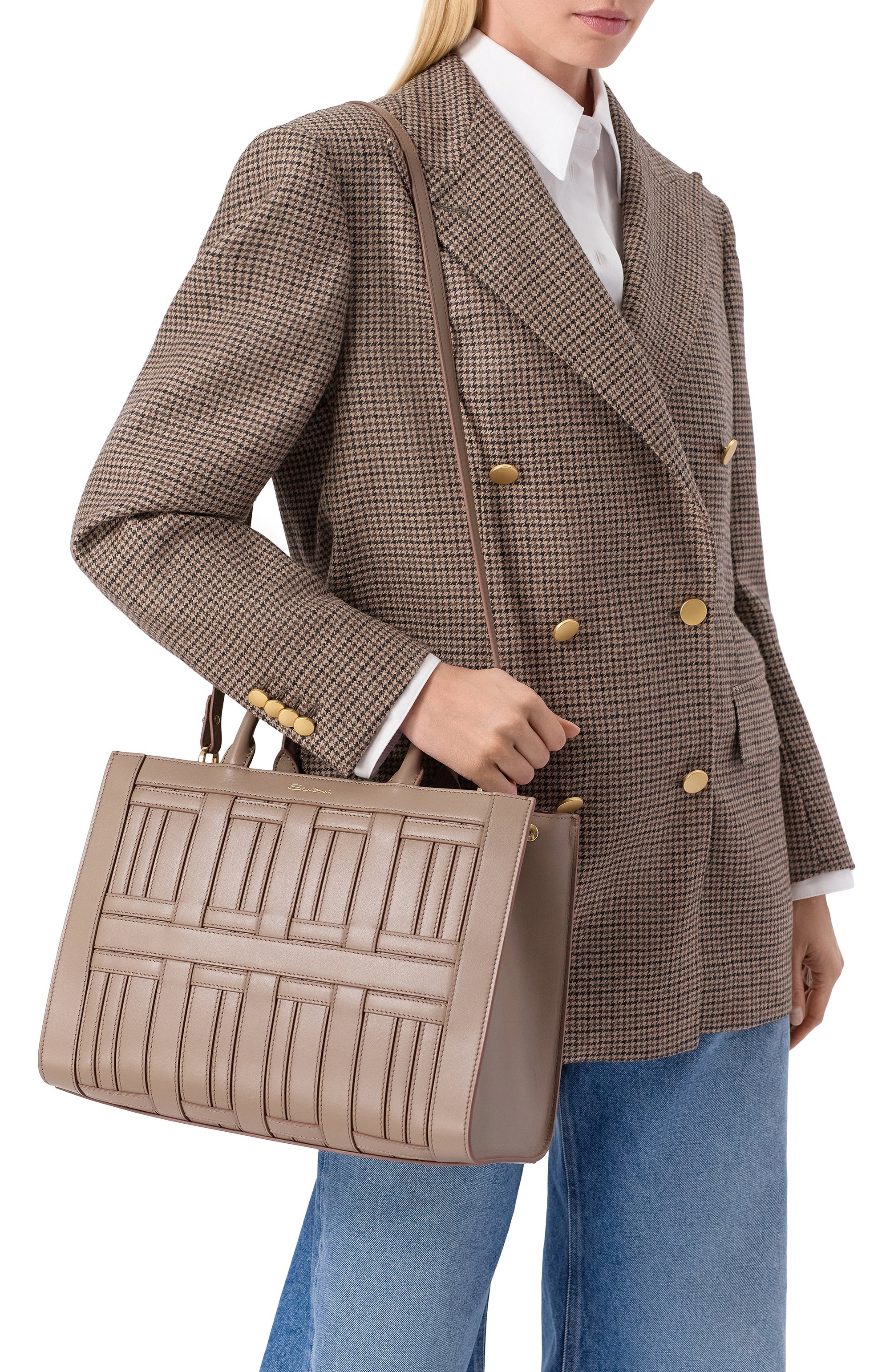 Сумка-тоут SANTONI, арт. DIBBA2462CG-HRE0M50, фото 2