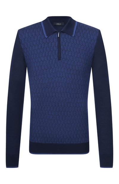 Мужская поло из шерсти и шелка ZILLI, арт. KZP001M0230VHE001_001