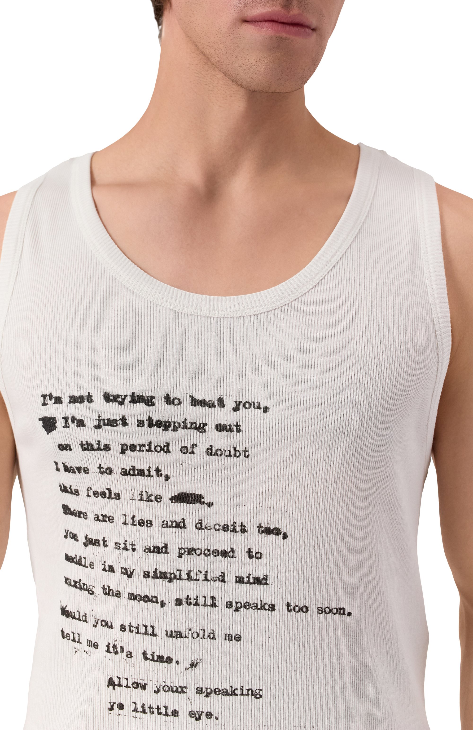 Хлопковая майка ANN DEMEULEMEESTER, арт. B0013216/FA659, фото 5