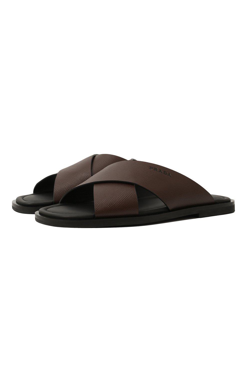 Кожаные шлепанцы PRADA, арт. 2X3029-3E0N-F0038, фото 1