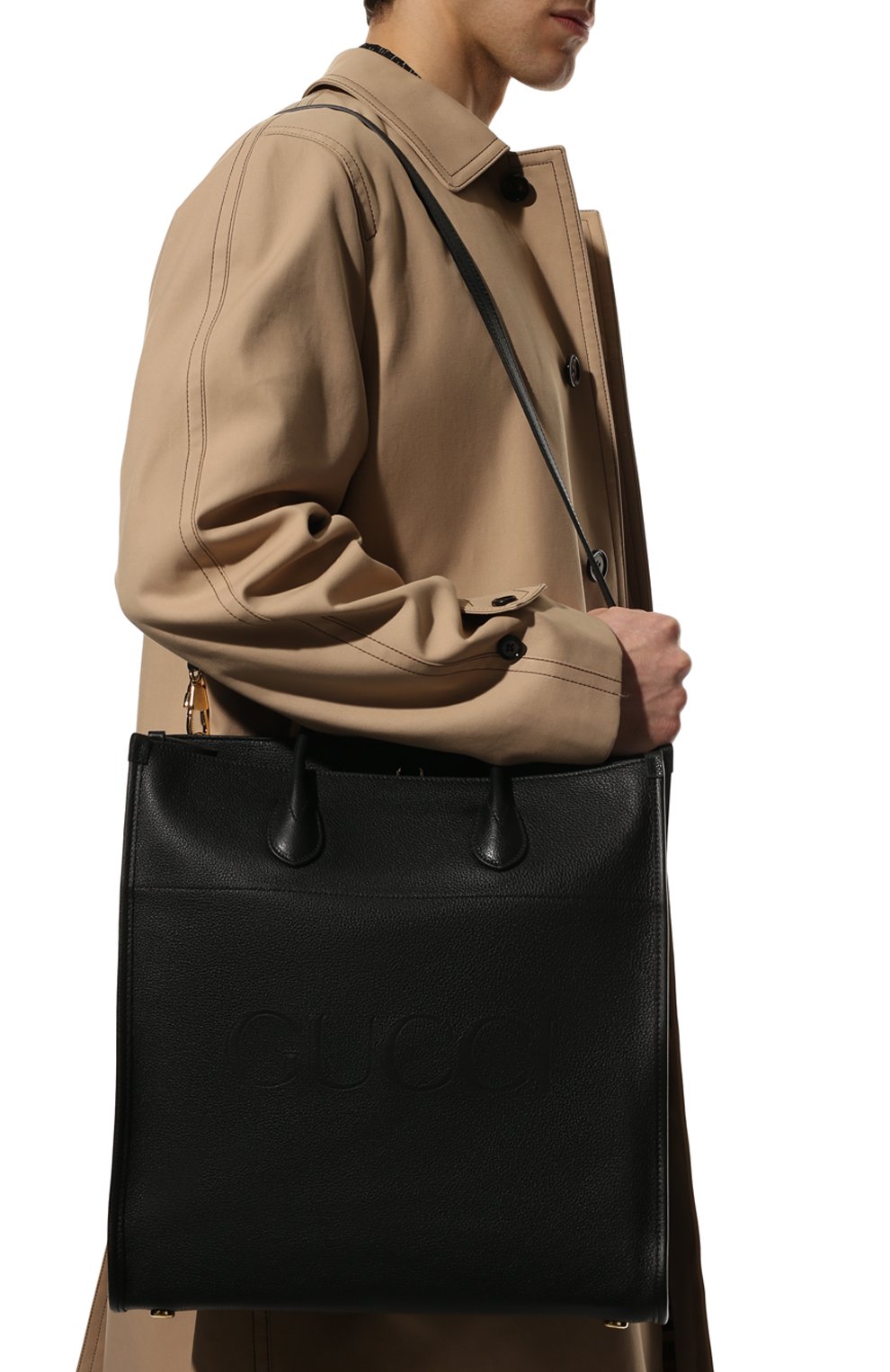 Кожаная сумка-тоут  GUCCI, арт. 674850/0E8IG, фото 6