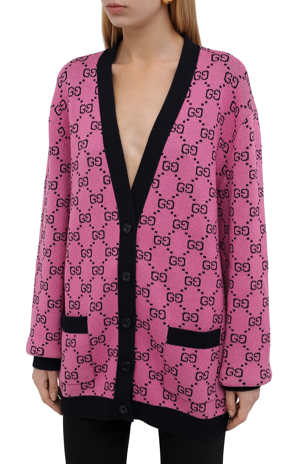 Кардиган из шерсти и хлопка GUCCI, арт. 662036/XKBXI, фото 3