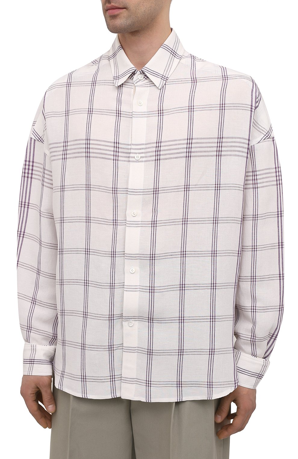Рубашка из вискозы и льна JACQUEMUS, арт. 215SH05/125613, фото 3