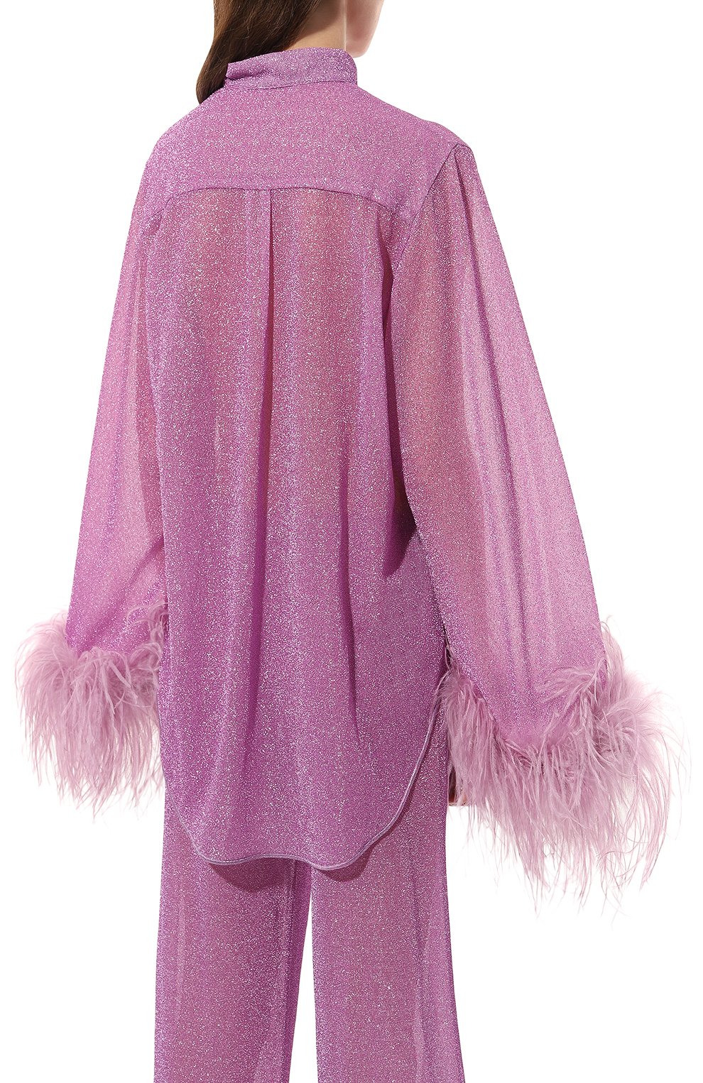 Блузка с отделкой перьями OSEREE, арт. LSF213, фото 4