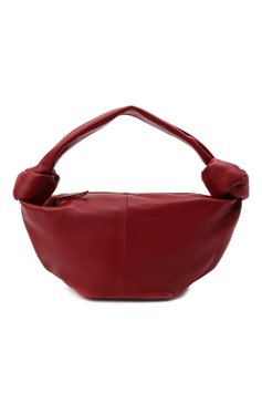 Женская сумка double knot mini BOTTEGA VENETA бордового цвета, арт. 629635/VCP41 | Фото 1 (Сумки-технические: Сумки top-handle; Материал: Натуральная кожа; Материал сплава: Проставлено; Размер: mini; Драгоценные камни: Проставлено)