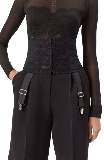 Пояс DOLCE & GABBANA черного цвета по цене 126000 руб., арт. FB404A/GDC2P, фото 2 Пояс DOLCE & GABBANA, арт. FB404A/GDC2P, фото 2