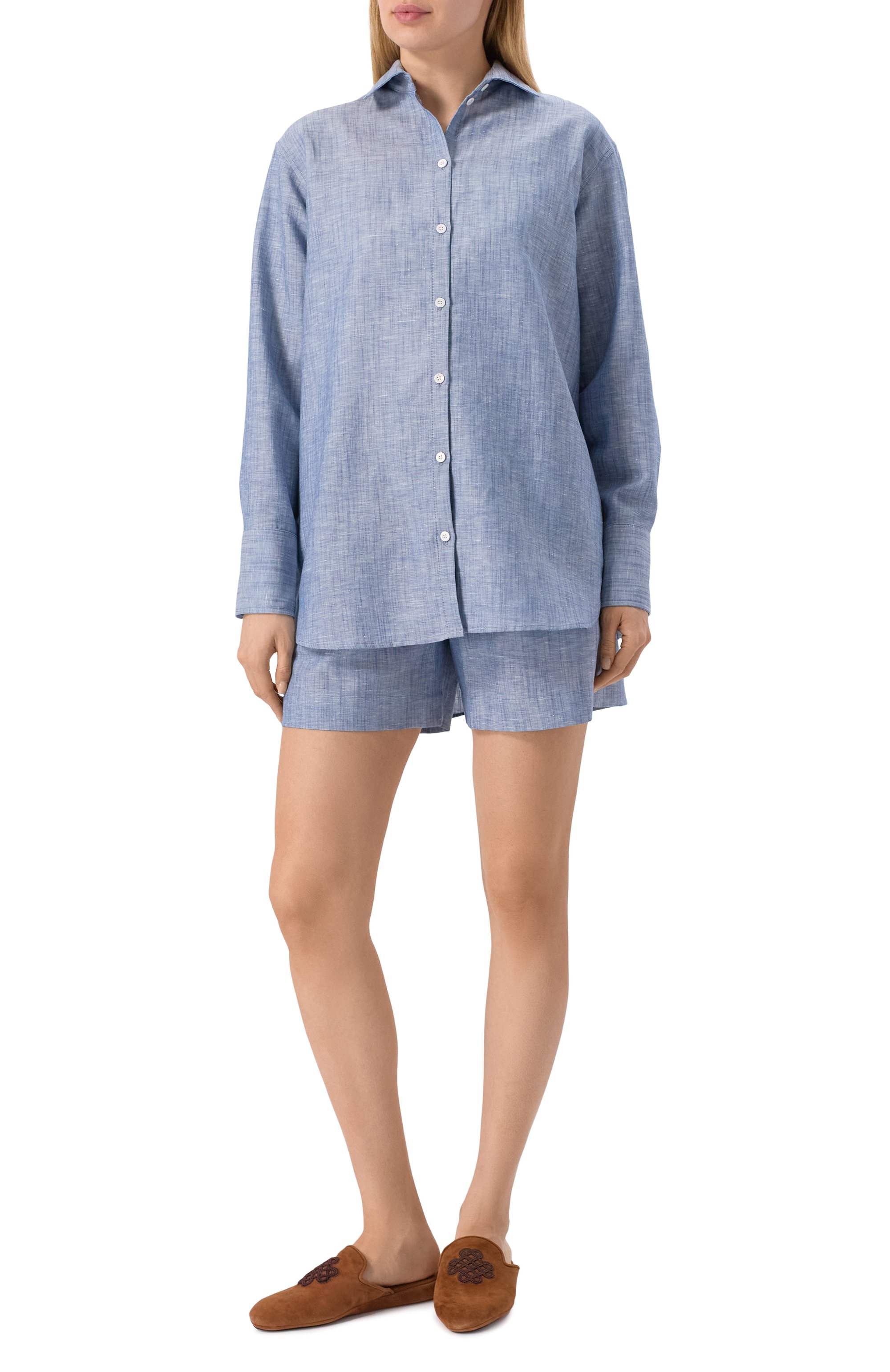 Шорты изо льна и хлопка ZIMMERLI, арт. 4697-17103, фото 2