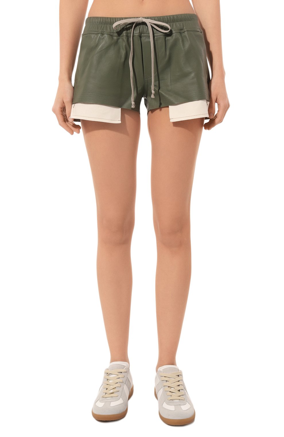 Кожаные шорты RICK OWENS, арт. RP01C5316/LLP, фото 3