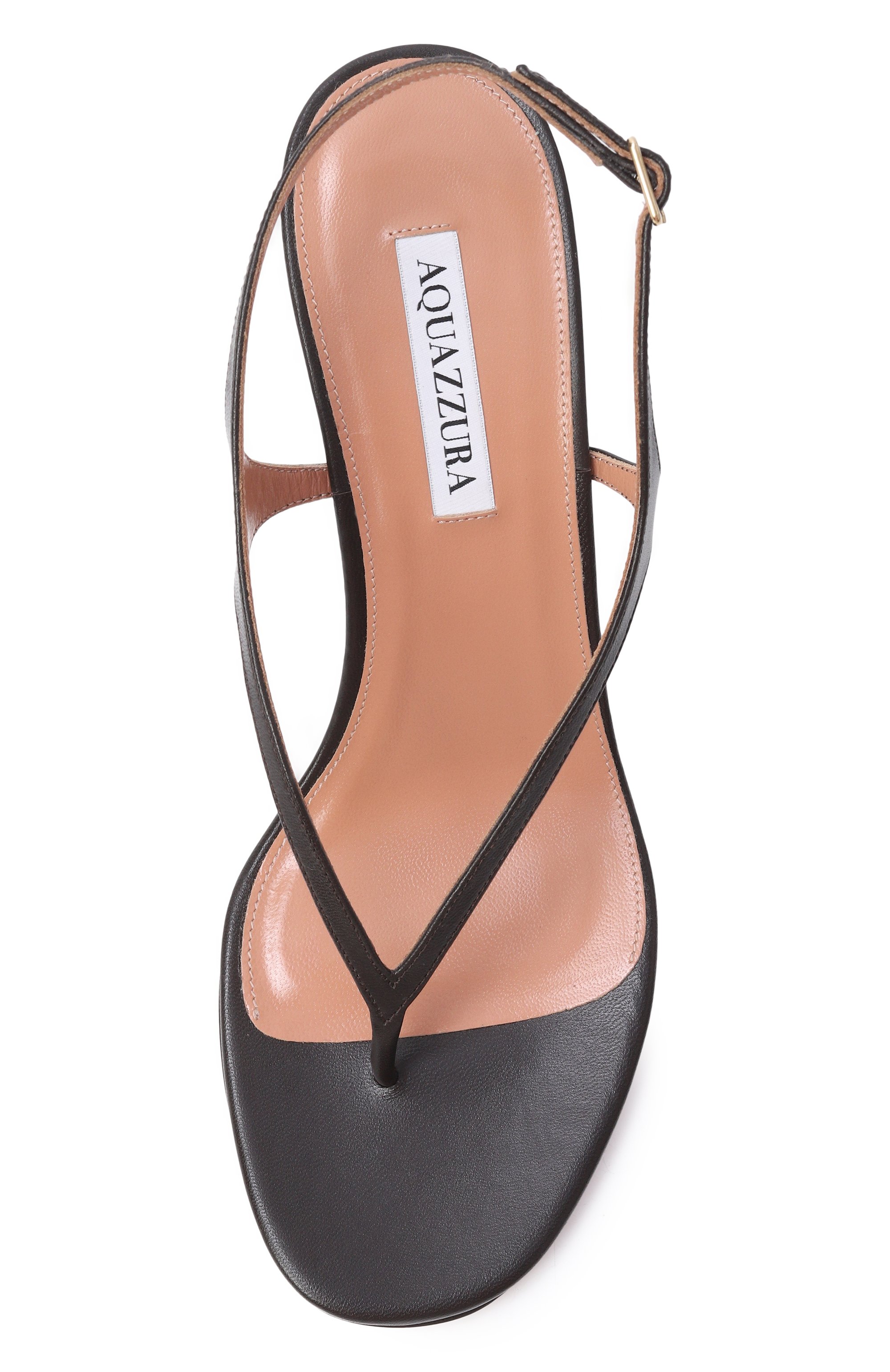 Кожаные босоножки bikini 75 AQUAZZURA, арт. BKNMIDS2-NAP-ESP, фото 6