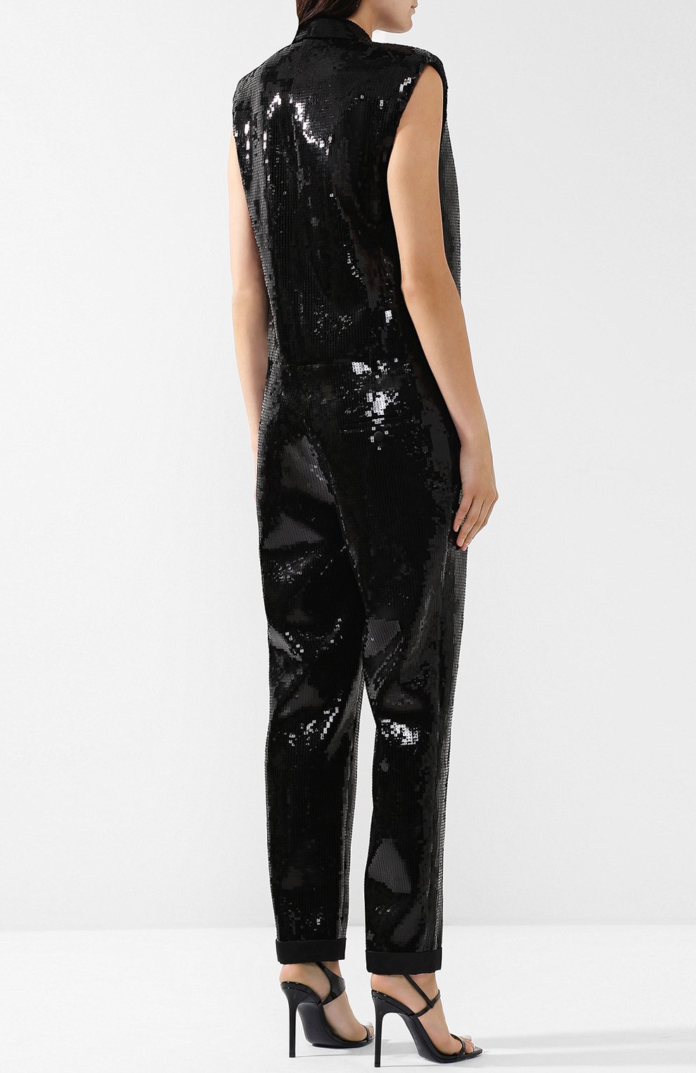 Комбинезон с отделкой пайетками SAINT LAURENT, арт. 514607/Y085W, фото 4