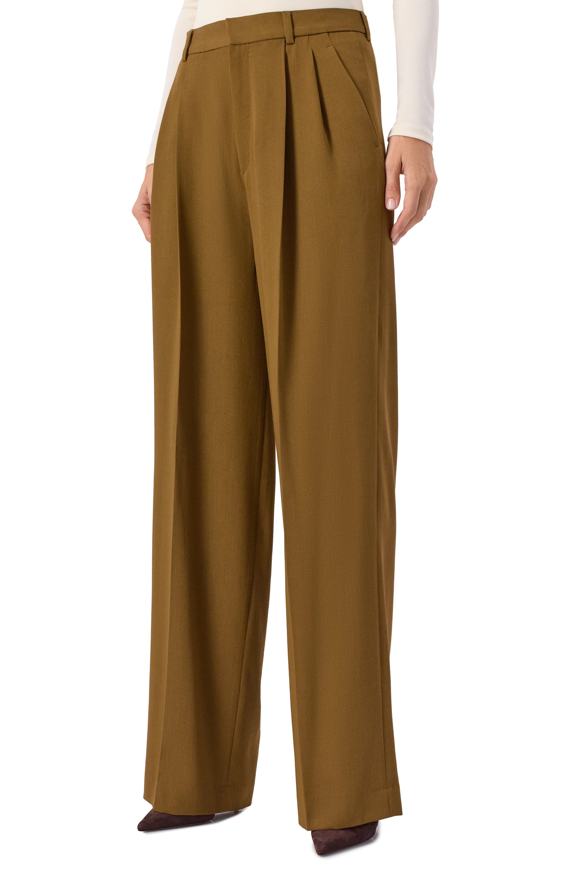 Брюки из шерсти и вискозы PETAR PETROV, арт. F25TP5/WV/VI, фото 3