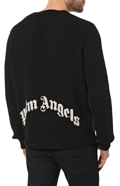 Шерстяной джемпер PALM ANGELS, арт. PMHE027C99KNI0011001, фото 4