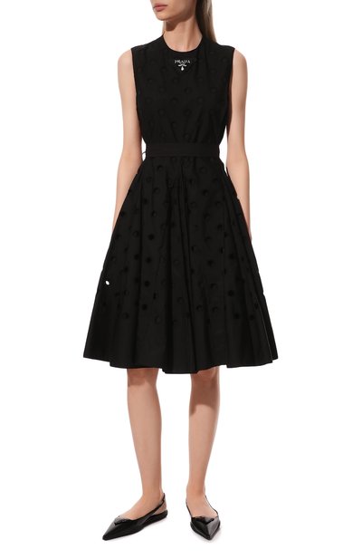 Хлопковое платье PRADA, арт. P3E25R-1Y1E-F0002-211, фото 3
