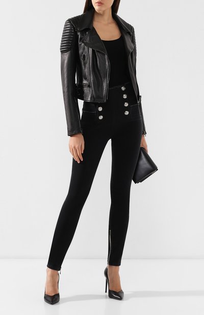 Джинсы с завышенной талией BALMAIN, арт. RF15307/D027, фото 2