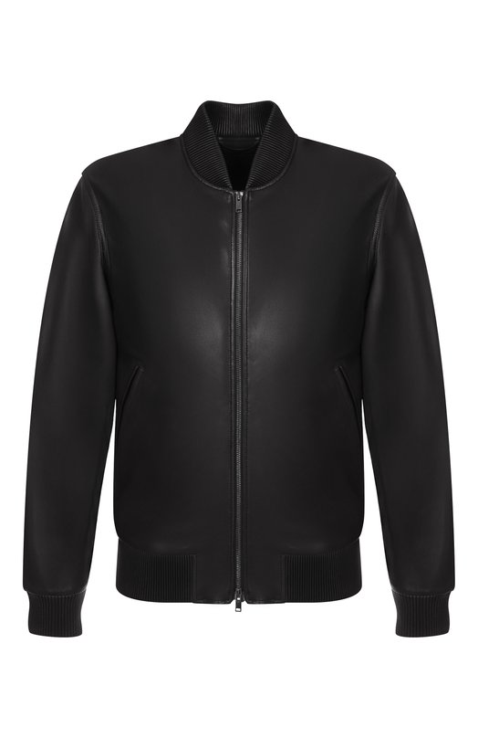 Кожаный бомбер MVST M25.1PM.0009/CREAM NAPA Чёрный M25.1PM.0009/CREAM NAPA