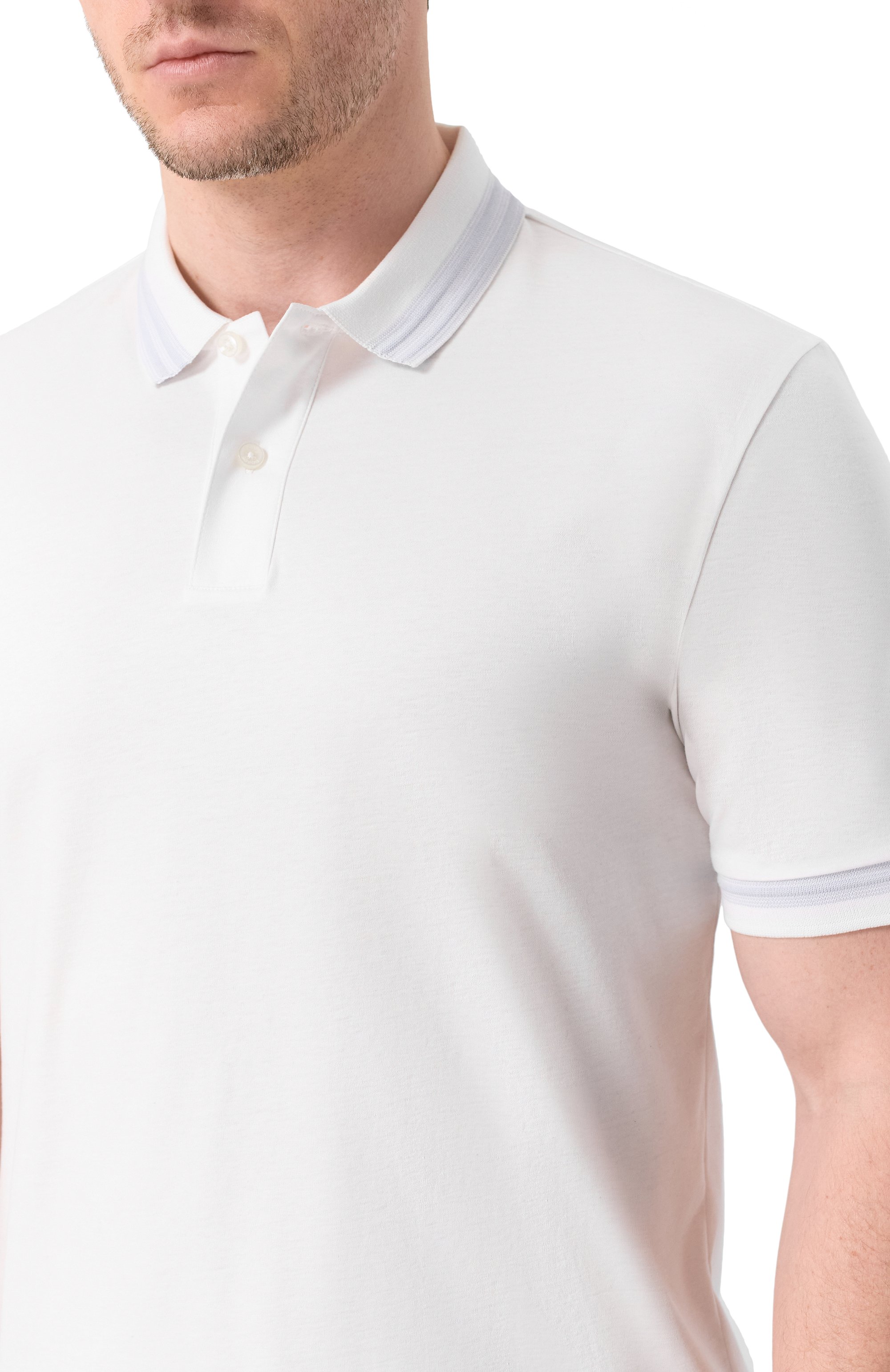 Хлопковое поло BOSS, арт. 50554529, фото 5