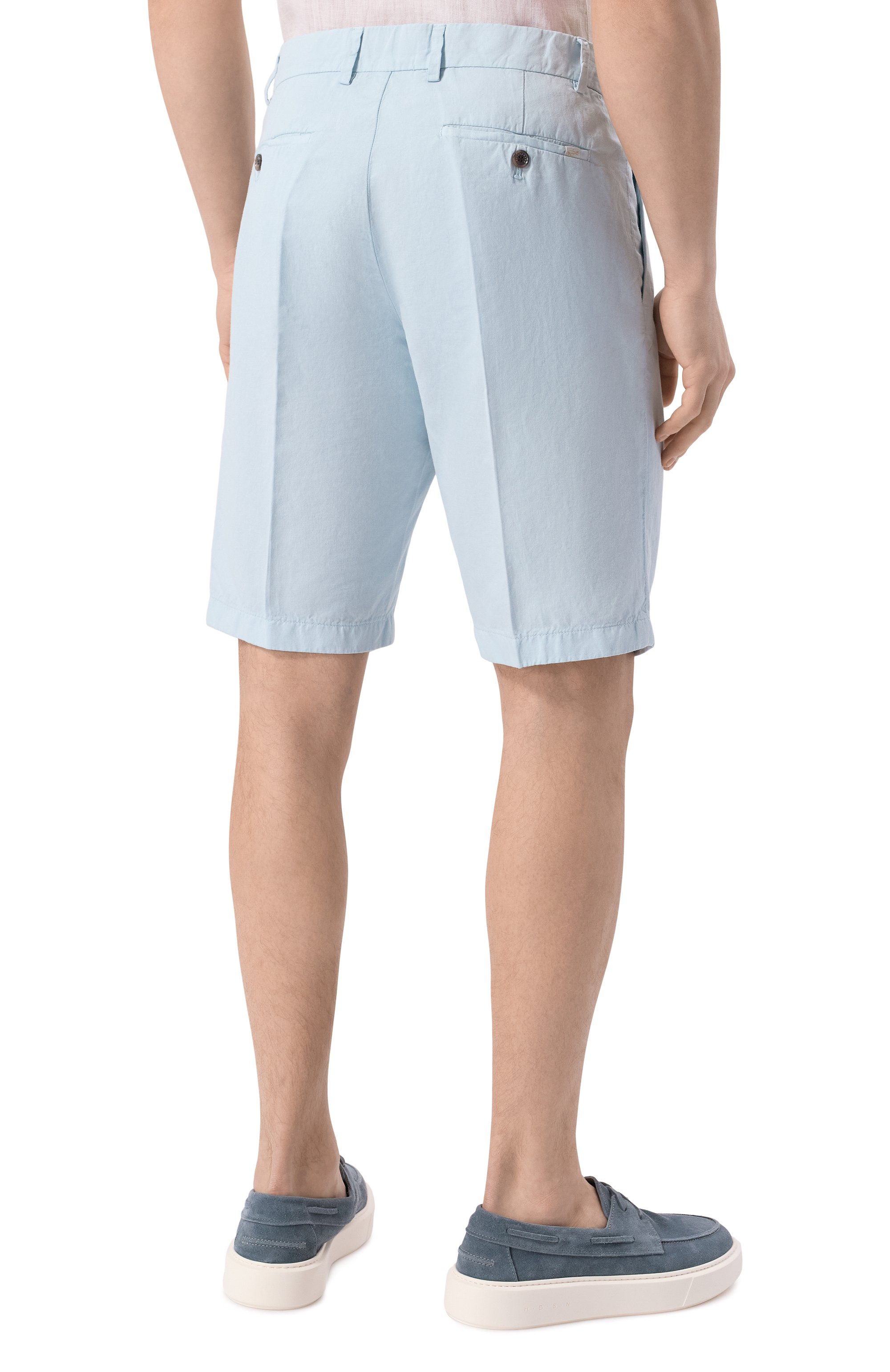 Шорты из хлопка и льна PAUL&SHARK, арт. 25414034, фото 4