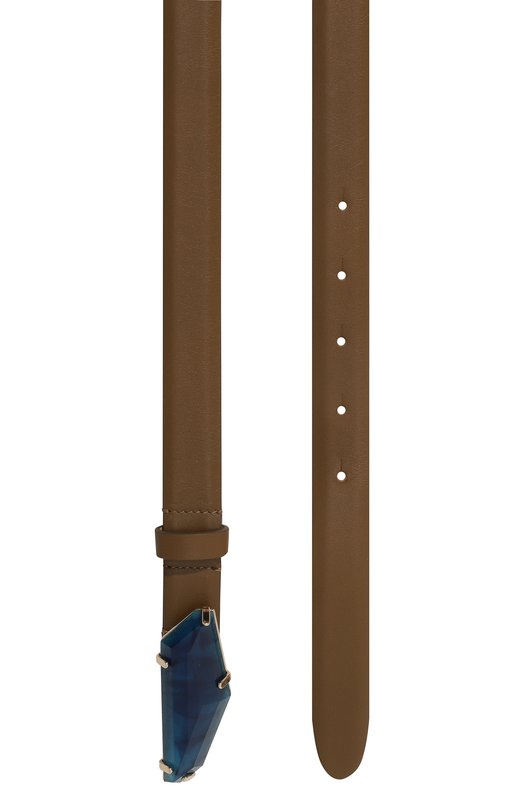 Кожаный ремень Alberta Ferretti Коричневый, фото 3