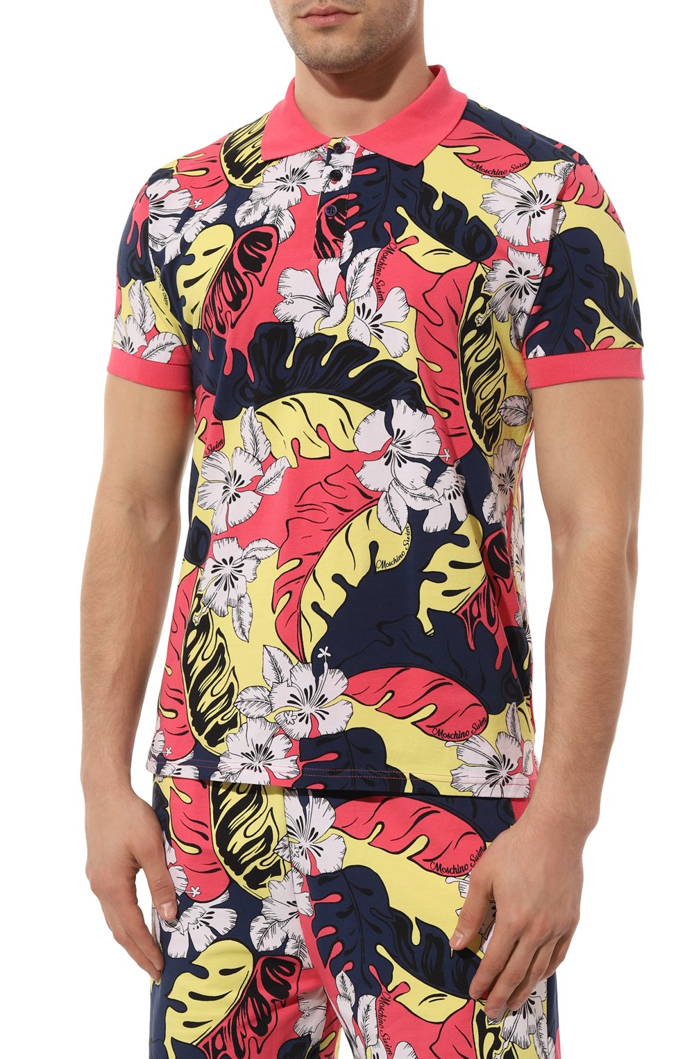 Хлопковое поло MOSCHINO красного цвета по цене 19150 руб., арт. 231V3/A1601/9413, фото 3 Хлопковое поло MOSCHINO, арт. 231V3/A1601/9413, фото 3