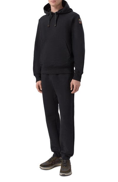 Хлопковые джоггеры PARAJUMPERS черного цвета по цене 25850 руб., арт. 26WMPMPAEY23, фото 2 Хлопковые джоггеры PARAJUMPERS, арт. 26WMPMPAEY23, фото 2