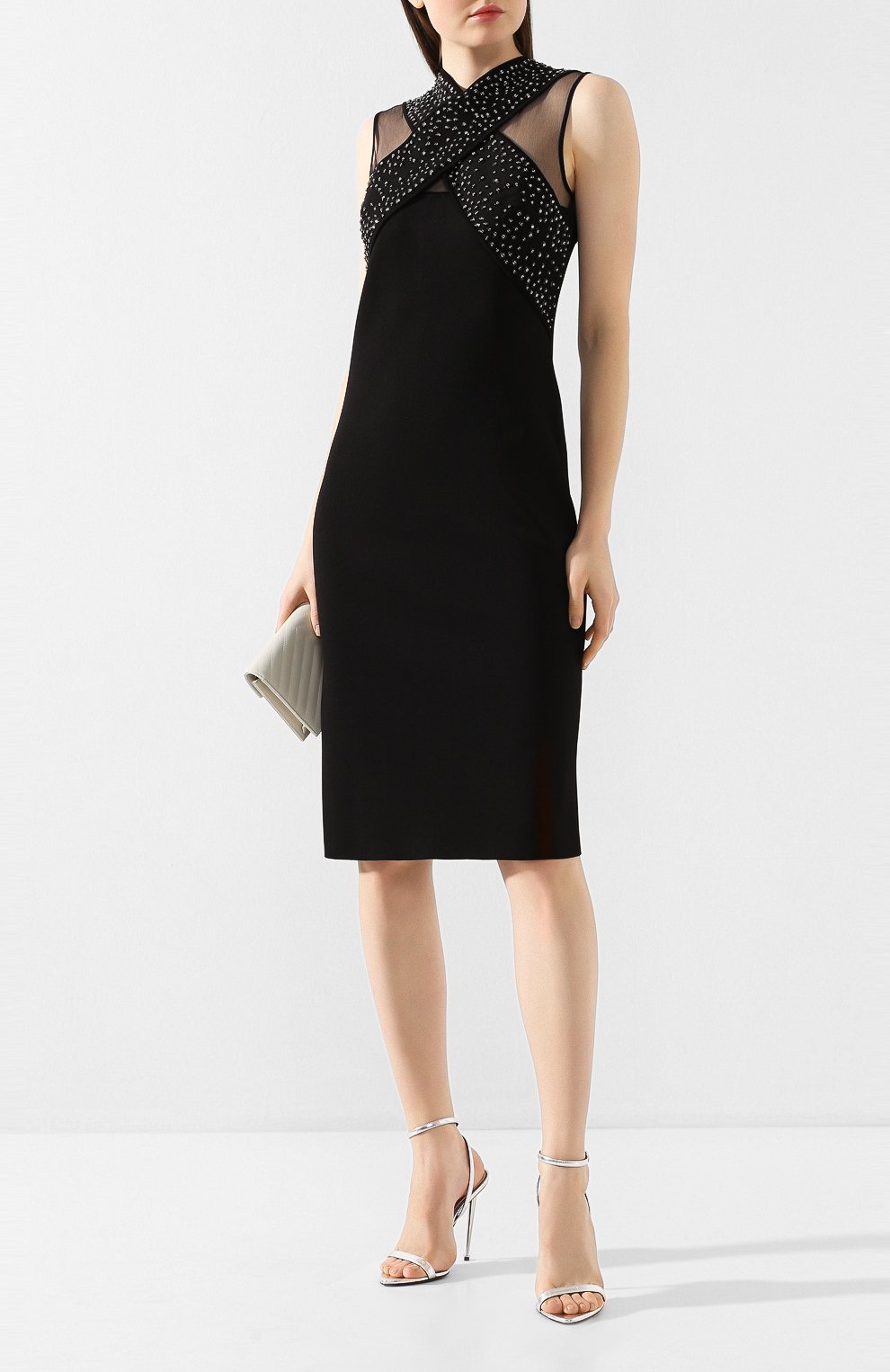 Платье из вискозы GIVENCHY черного цвета по цене 242000 руб., арт. BW20UF4Z6V, фото 2 Платье из вискозы GIVENCHY, арт. BW20UF4Z6V, фото 2