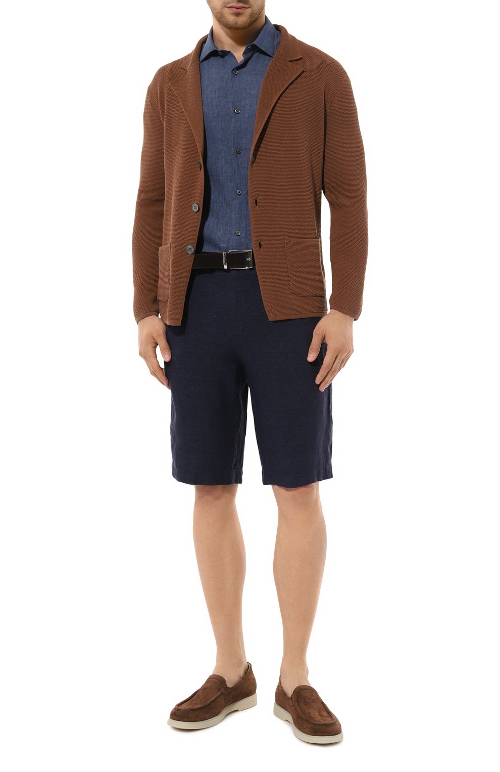 Льняные шорты ZEGNA, арт. UDI32A7/TB11, фото 2