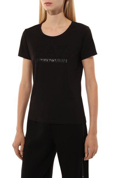 Хлопковая футболка EA7, арт. 6DTT14/TJQCZ, фото 3