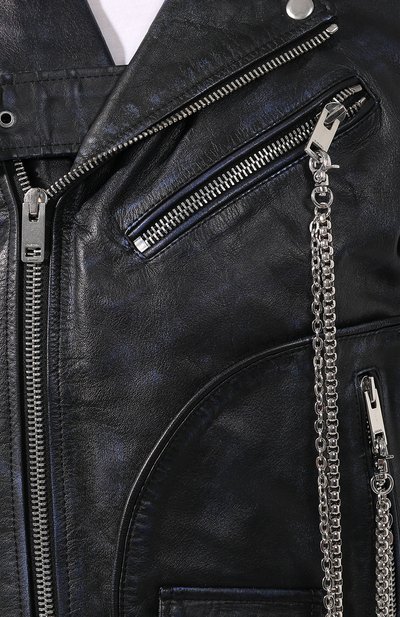 Кожаная куртка DIESEL, арт. 00SMA6/0AAUF, фото 5