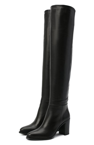 Кожаные ботфорты PRADA, арт. 1W273M-3LBM-F0002-085, фото 1